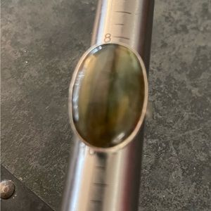 Vintage Artisan Labradorite Sterling Silver Ring in a size 9.25 (unisex)